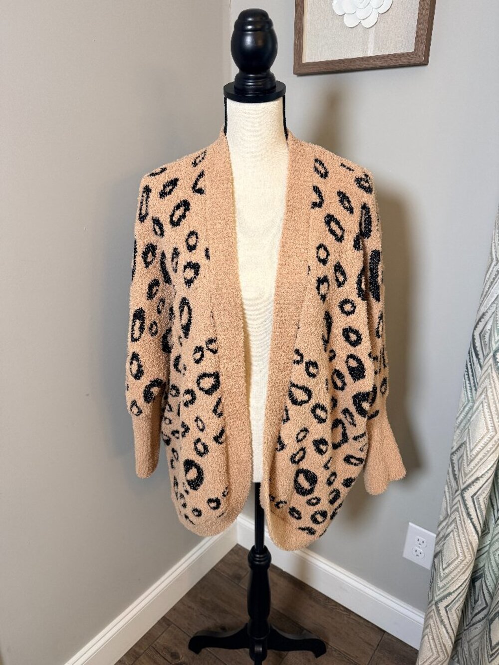 Animal print cardigan